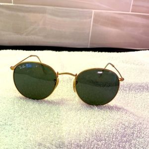 Ray-Ban Round Metal Polarized Sunglasses